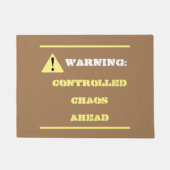 Funny Chaos Ahead Tan Deurmat (Voorkant)