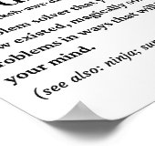 Funny chaos coördinator definitie poster (Hoek)