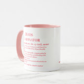 Funny Chaos Coordinator Definition Kantoor Medewer Mok (Voorkant links)