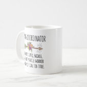 Funny Chaos Coordinator Gift Idea Mok Coffee Cup (Voorkant links)