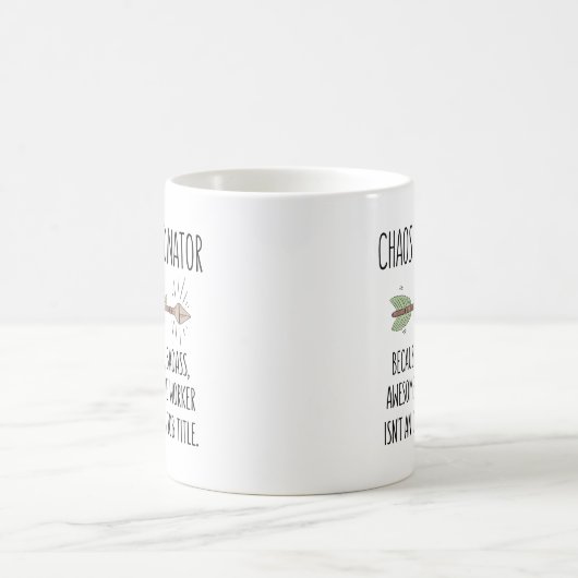 Funny Chaos Coordinator Gift Idea Mok Coffee Cup (Center)