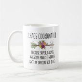Funny Chaos Coordinator Gift Idea Mok Coffee Cup (Links)