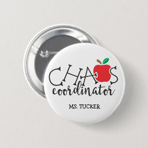Funny Chaos Coordinator Ronde Button 5,7 Cm