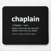 Funny Chaplain Definition New Job Gift For Chaplai Muismat (Voorkant)