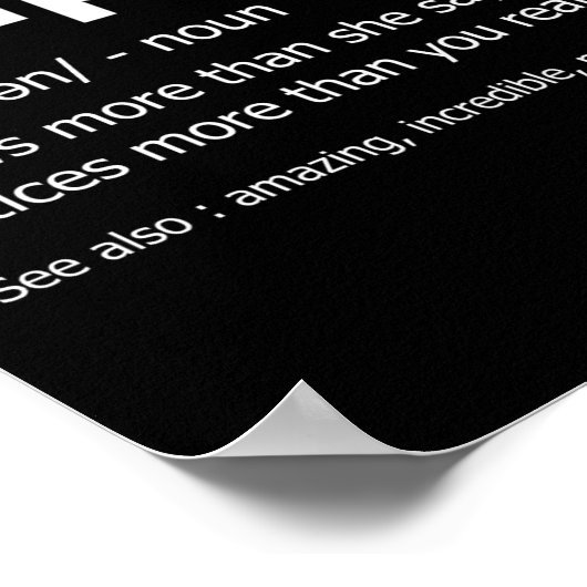 Funny Chaplain Definition New Job Gift For Chaplai Poster (Hoek)