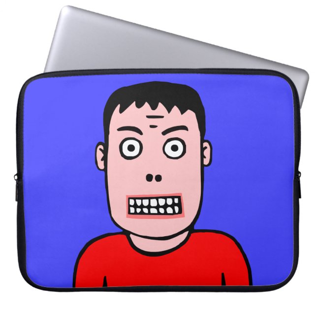 Funny Character 01 Laptop Sleeve (Voorkant)