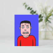 Funny Character Briefkaart (Staand voorkant)