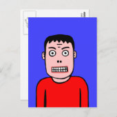 Funny Character Briefkaart (Voorkant / Achterkant)