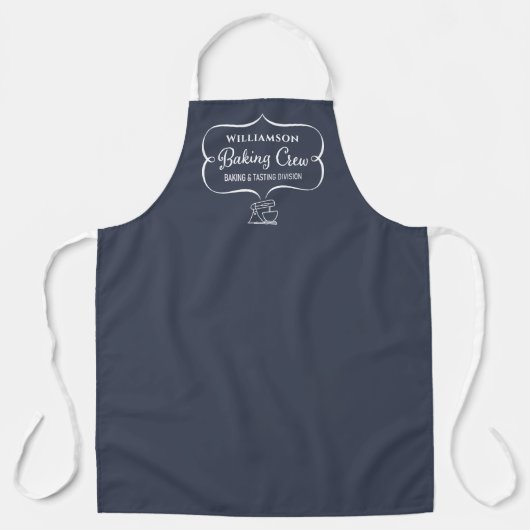 Funny Charcoal Gray Baking Family Monogramed Schort (Voorkant)
