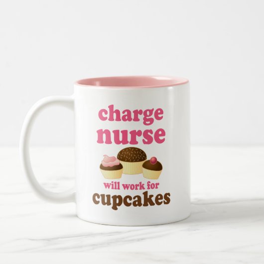 Funny Charge Nurse Tweekleurige Koffiemok (Links)