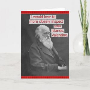 Funny Charles Darwin Valentijnsdag gepersonaliseer Feestdagen Kaart