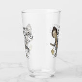 Funny Charlotte Bronte Saurus Dinosaur Book Reader Glas (Rechts)