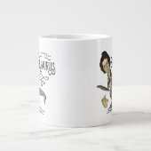 Funny Charlotte Bronte Saurus Dinosaur Book Reader Grote Koffiekop (Voorkant)