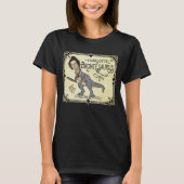 Funny Charlotte Bronte Saurus Dinosaur Book Reader T-shirt (Voorkant)