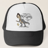 Funny Charlotte Bronte Saurus Dinosaur Book Reader Trucker Pet (Voorkant)