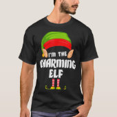 Funny Charming Elf Matching Family Group Pj Christ T-shirt (Voorkant)
