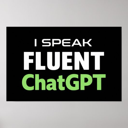 Funny ChatGPT Poster (Voorkant)