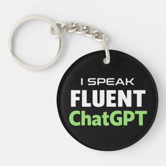 Funny ChatGPT Sleutelhanger (Voorkant)