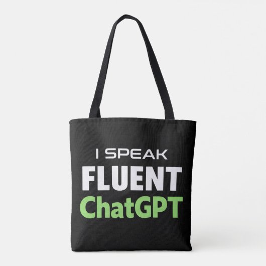 Funny ChatGPT Tote Bag (Achterkant)
