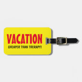 Funny Cheaper dan bagagelabels voor therapiereizen (Voorkant horizontaal)