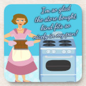 Funny Cheatin Brownies Slogan Onderzetter (Voorkant)