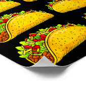 Funny Check Out My 6 Pack Taco Gym Fitness Mexican Poster (Hoek)