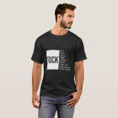 Funny Checkbox Quote T-shirt (Voorkant volledig)