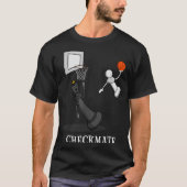 Funny Checkmate Chess Basketball Game Board King P T-shirt (Voorkant)