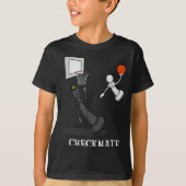 Funny Checkmate Chess Basketball Game Board King P T-shirt (Voorkant)