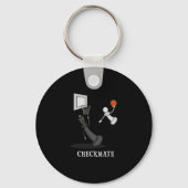Funny Checkmate Chess Sketll Game Board King Pawn Sleutelhanger (Voorkant)