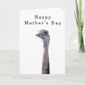 Funny Cheeky Bird Moederdag Kaart (Voorkant)