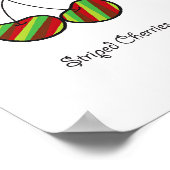 Funny Cheeky Cherries Cute Twins Nursery Art Print (Hoek)