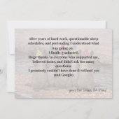 🎓Funny Cheeky Otter Celebration Card – Custom  Kaart (Achterkant)