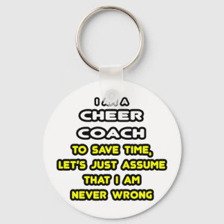 Funny Cheer Coach T-Shirts en Gifts Sleutelhanger