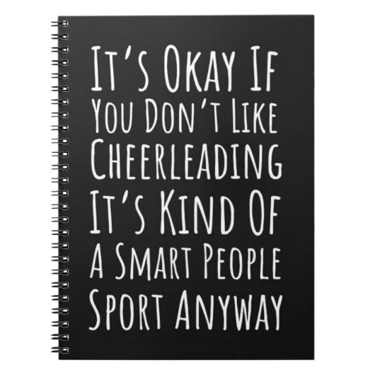 Funny Cheer Gift For Team Cheerleading Cheerleader Notitieboek (Voorkant)