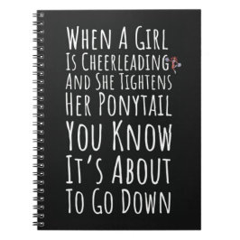 Funny Cheer Gifts For Cheerleaders Girl For Her Notitieboek