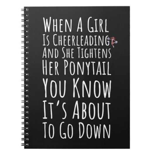 Funny Cheer Gifts For Cheerleaders Girl For Her Notitieboek (Voorkant)
