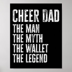 Funny Cheer Papa Het Man De Mythe De Portemonnee Poster