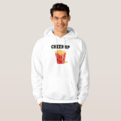 Funny Cheer Up French Fry Hoodie (Voorkant volledig)
