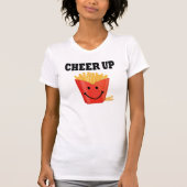 Funny Cheer Up French Fry T-shirt (Voorkant)