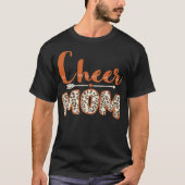 Funny Cheerlead mam Leopard Cheetah Print Cheer T-shirt (Voorkant)
