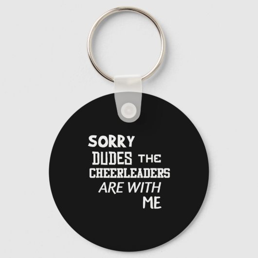 Funny Cheerleader Brother Sorry Dudes Gift Son Kid Sleutelhanger (Voorkant)