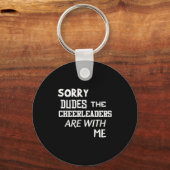 Funny Cheerleader Brother Sorry Dudes Gift Son Kid Sleutelhanger (Voorkant)