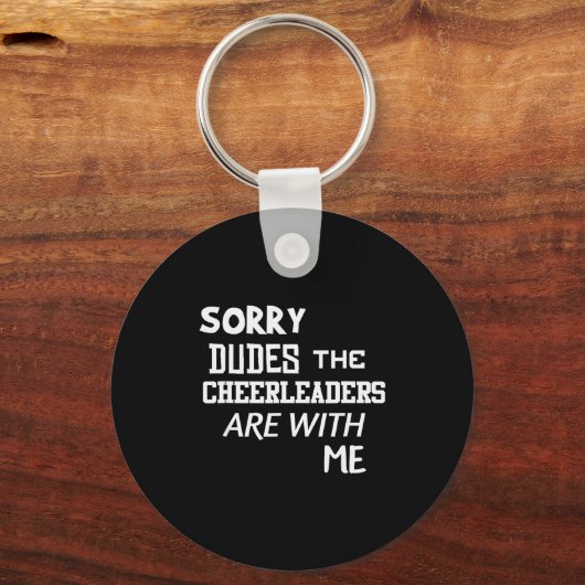 Funny Cheerleader Brother Sorry Dudes Gift Son Kid Sleutelhanger (Voorkant)