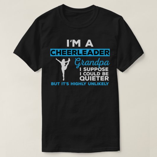 Funny Cheerleader Grandpa Gift T-shirt (Design voorkant)