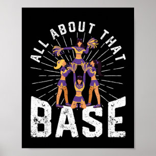 Funny cheerleader women group All About Base Poster