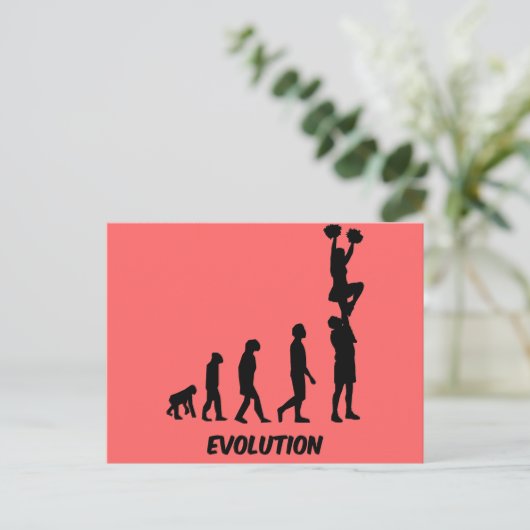 Funny cheerleading briefkaart (Staand voorkant)