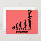 Funny cheerleading briefkaart (Voorkant / Achterkant)