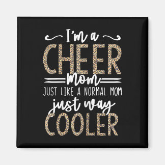 Funny Cheerleading Mother Leopard Cheetah Print Ch Magneet