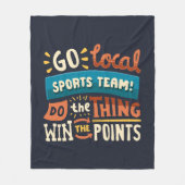 Funny Cheerleading Sports Fan Fleece Deken (Voorkant)